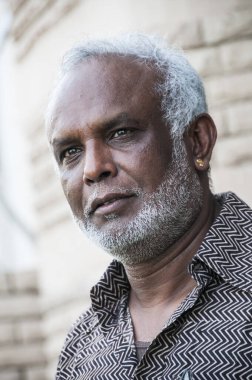 Sosyal aktivist portresi, Hindistan.