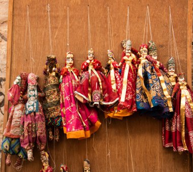Marionette kuklası Hindistan Rajasthan jaisalmer