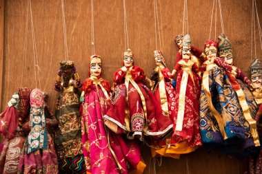 Marionette kuklası Hindistan Rajasthan jaisalmer