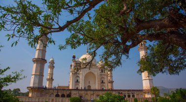 Tajmahal 'in' Bibi ka Makbara 'kopyası. Tarihi yer Aurangabad, Maharashtra, Hindistan.