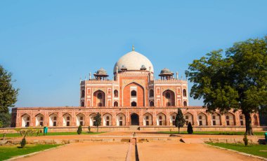 Humayun 'un Mezarı, Delhi, Hindistan, Babür İmparatoru Humayun' un 1565 'te inşa ettiği mezar, UNESCO Dünya Mirası Alanı