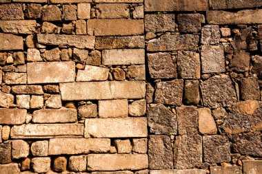 Taş bloklar tuğla duvar desenli arkaplan