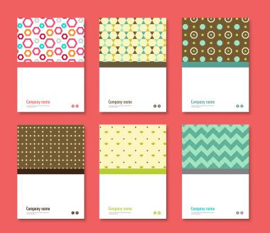 Yıllık rapor kapak tasarımı. kitap, broşür şablonu örnek ile 