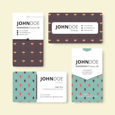 Basit kartvizit şablonu. Kapak, El İlanı, Broşür şablonu. C