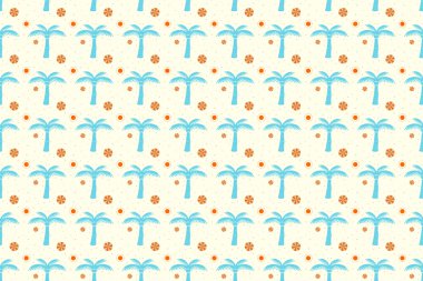 Hindistan cevizi Dikişsiz desen arka plan. Hindistan cevizi desen tasarım. VEC