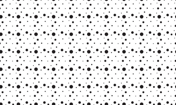Black dot seamless pattern design. seamless pattern design. vector stock.