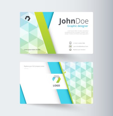İş kartı şablonu tasarım başvurun. vektör hisse senedi