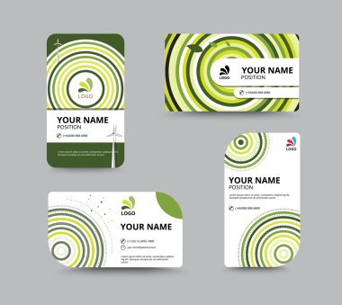 Kartvizit şablonu tasarım çiçek konsepti ile. vektör illust