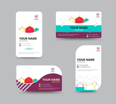 Kartvizit şablonu, kartvizit düzen tasarımı, vektör Hüseyin