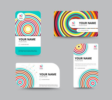 Kartvizit şablonu, kartvizit düzen tasarımı, vektör Hüseyin