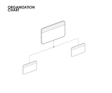Kuruluş Grafiği infographics bir ağaç. vektör çizim
