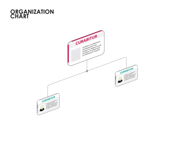 Organisatie grafiek infographics met boom. vectorillustratie — Stockvector