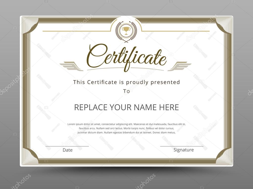 Elegant Certificate Template Business Certificate Formal Theme 