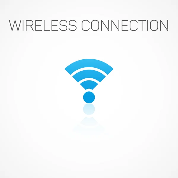 Logo connessione wireless . — Vettoriale Stock
