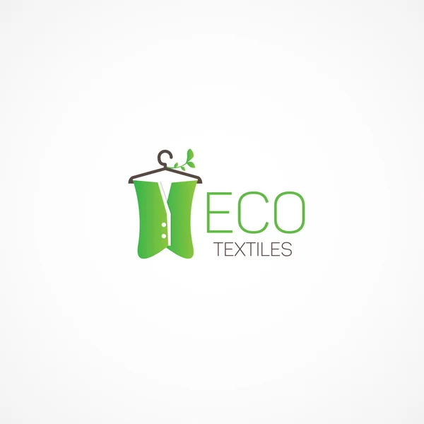 Los textiles ecológicos . — Vector de stock