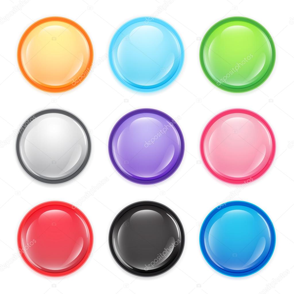 Multi-colored buttons. Stock Vector by ©unien 61233981