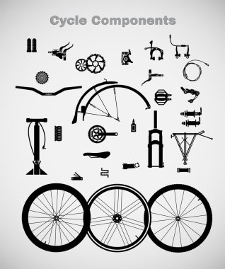 Cycle components. clipart