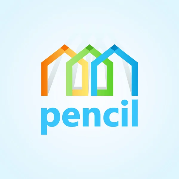 Logo pencil v2. — Stock Vector