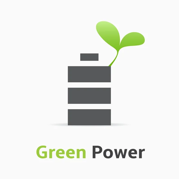 Energía verde . — Vector de stock