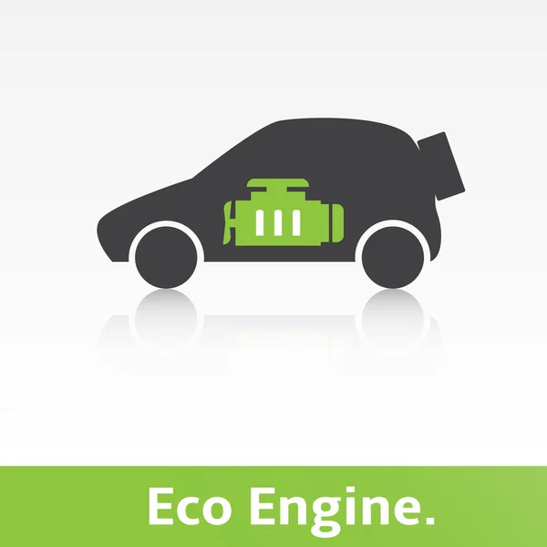 Eco coche . — Vector de stock