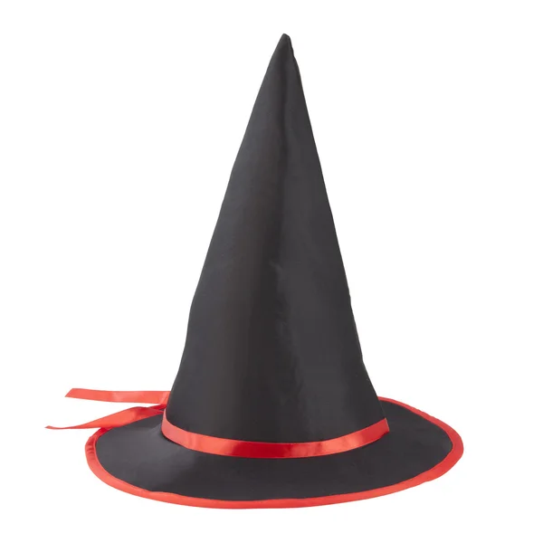 Chapéu de bruxa de tecido preto para Halloween — Fotografia de Stock