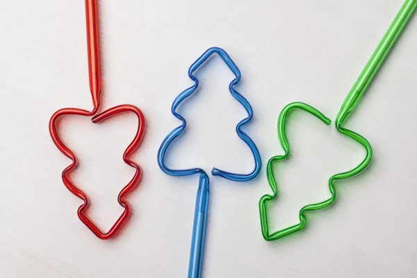 木製のクリスマス ツリーの装飾. — ストック写真