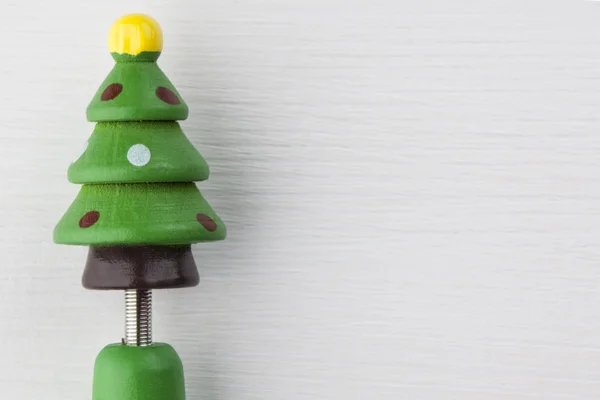 Árbol de Navidad de madera decoración. —  Fotos de Stock