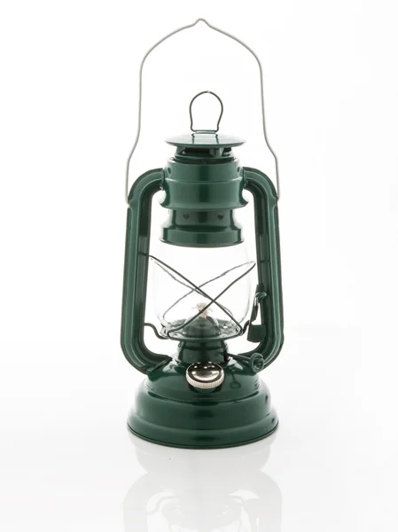 Lampa naftowa zielony — Zdjęcie stockowe