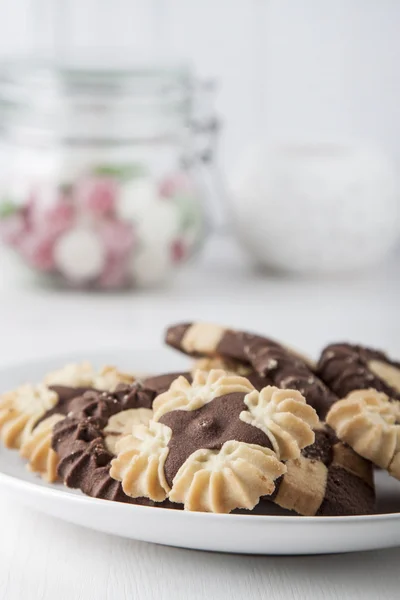 Chocolate biscuits Royalty Free Stock Photos