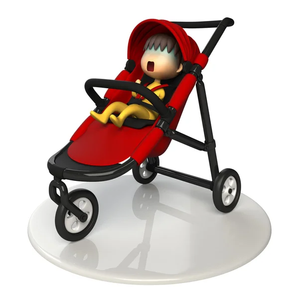 Baby in de buggy — Stockfoto