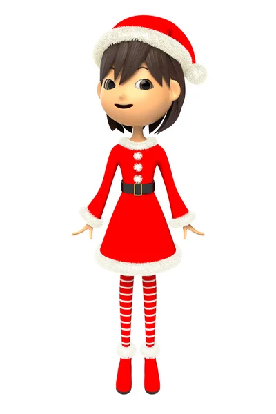 Woman wearing costumes of Christmas. — Stock Photo, Image