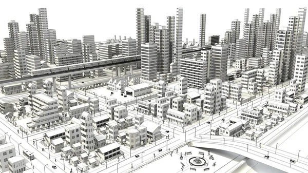 Çizim kuşbakışı izleme City