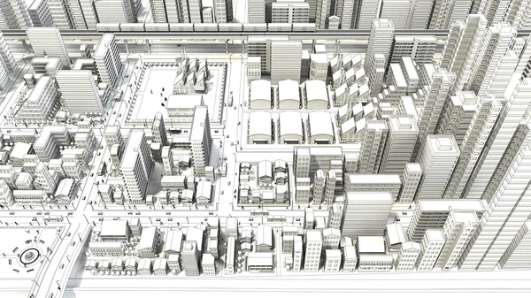 Çizim kuşbakışı izleme City