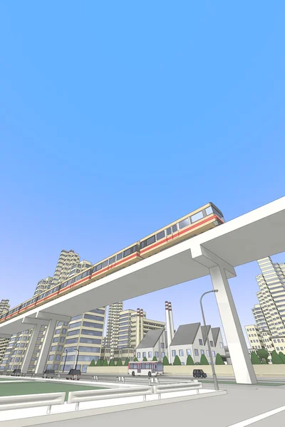 Nuevo sistema de transporte de la ciudad —  Fotos de Stock