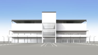Alışveriş merkezleri büyük otopark boştur