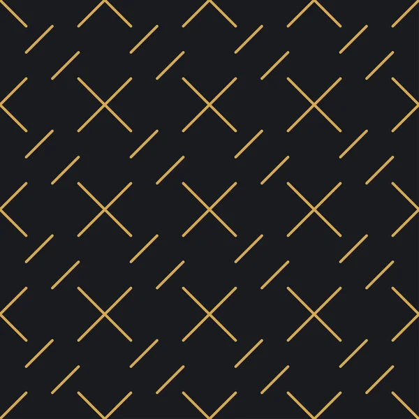 Paketleme ve lüks ürünlerin tasarımı için soyut, dikişsiz geometrik, altın doğrusal desen. Duvar kağıdı, yüzey, web tasarımı, tekstil, dekor için vektör illüstrasyonu.