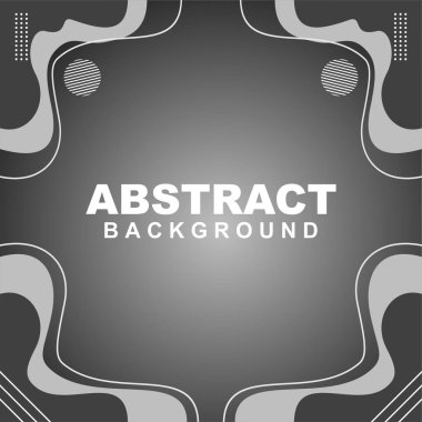Çizgili, dairesel ve artı elementli gri arkaplan soyut doku vektör çizimi. Pankart, sosyal medya şablonu, poster ve broşür için kullanılabilir.