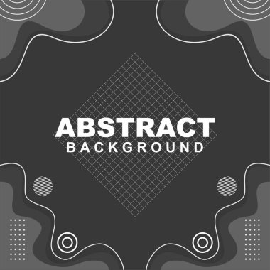 Çizgili, dairesel ve artı elementli gri arkaplan soyut doku vektör çizimi. Pankart, sosyal medya şablonu, poster ve broşür için kullanılabilir.