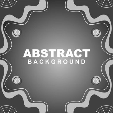 Çizgili, dairesel ve artı elementli gri arkaplan soyut doku vektör çizimi. Pankart, sosyal medya şablonu, poster ve broşür için kullanılabilir.