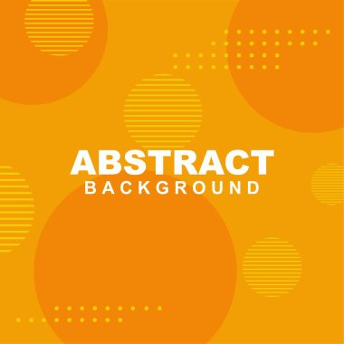 Çizgili, dairesel ve artı elementli turuncu sarı arkaplan soyut doku vektör çizimi. Pankart, sosyal medya şablonu, poster ve broşür için kullanılabilir.