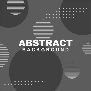Çizgili, dairesel ve artı elementli gri arkaplan soyut doku vektör çizimi. Pankart, sosyal medya şablonu, poster ve broşür için kullanılabilir.