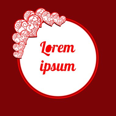 yürekleri yuvarlak çerçeve