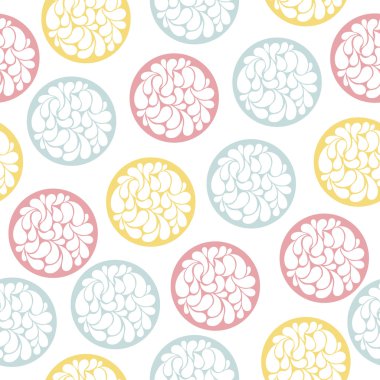 renkli çiçek çevrelerde seamless modeli