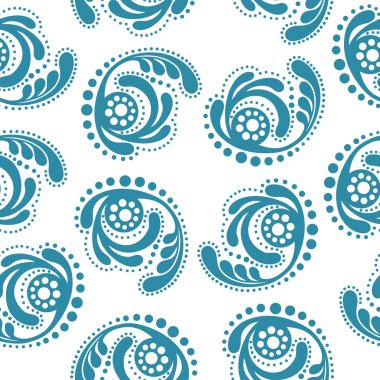 Beyaz bir arka planda kesintisiz Wallpaper.abstract mavi desen