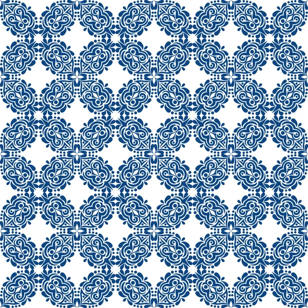 beyaz zemin üzerine mavi seamless modeli