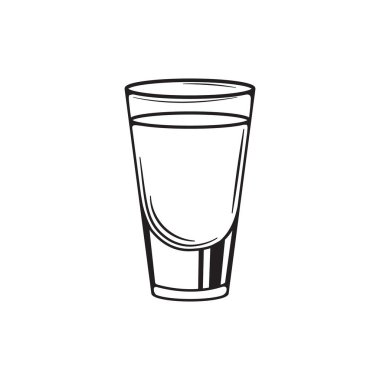 Alkol şişeleri oyma vektör seti. Votka, viski ve konyak. İzole edilmiş siyah-beyaz vintage biçimi .