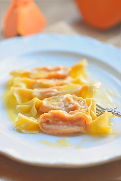 Ravioli pompoen caramelle — Stockfoto