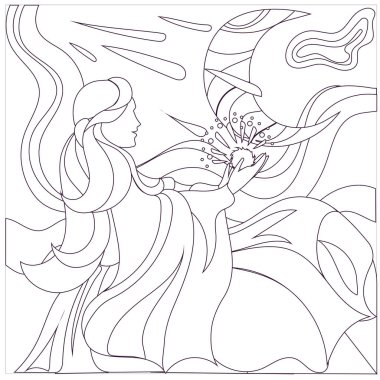 Vector Pegasus, beyaz izole edilmiş arka planda siyah bir çizgi film karakteri, el çizimi faaliyeti, baskılar, çıkartmalar, simgeler, stres önleyici renklendirme sayfaları ve çizimler için izole edilmiş uçan at..