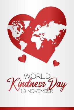 vector graphic of world kindness day good for world kindness day celebration. flat design. flyer design.flat illustration. clipart