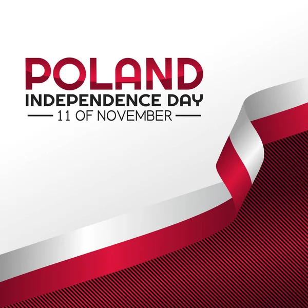 Polonya 'nın bağımsızlık günü vektör grafiği Polonya' nın bağımsızlık günü için iyi. düz dizayn. İlan tasarımı. Düz illüstrasyon.